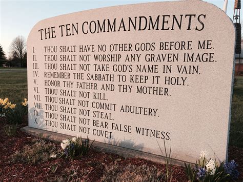 what the ten commandments of god